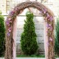 Pergola gradina, 240x140 cm, constructie metalica stabila, verde
