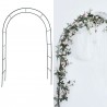 Pergola gradina, 240x140 cm, constructie metalica stabila, verde