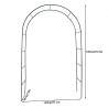 Pergola gradina, 240x140 cm, constructie metalica stabila, verde
