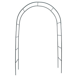 Pergola gradina, 240x140 cm, constructie metalica stabila, verde