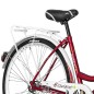 Bicicleta dama, 28 inch, cadru otel, V-Brake, jante aluminiu, cos cumparaturi, portbagaj