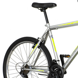 Bicicleta Mountain bike 26 inch, cadru otel, 18 viteze Power, V-brake, gri, Explorer Spark