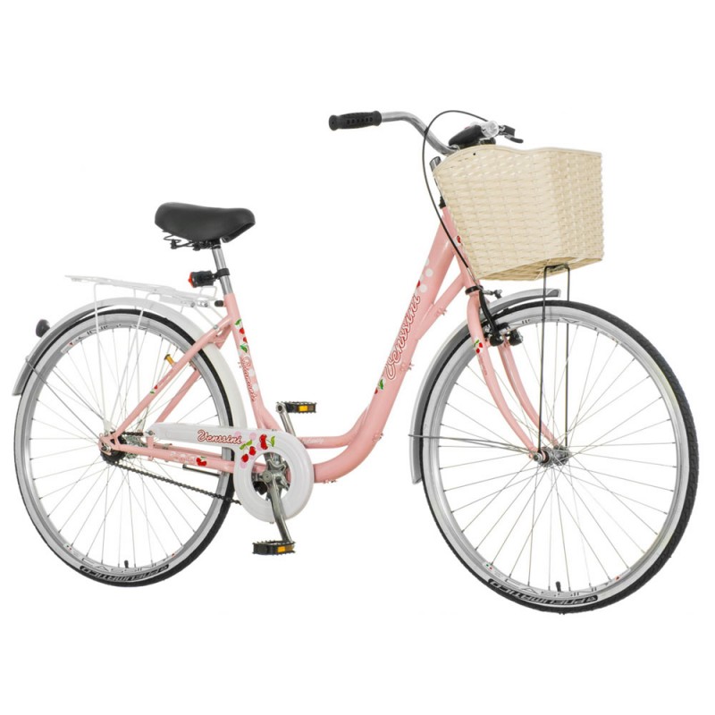 camera average World window Bicicleta dama, 26 inch, cadru otel, cos cumparaturi, portbagaj, Venssini  Diamante