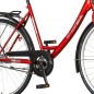 Bicicleta de oras, 26 inch, cadru otel, sistem franare V-brake, single speed, rosie, Scout Partizan