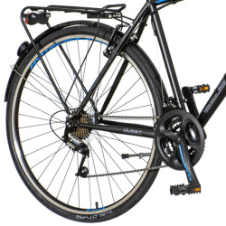 Bicicleta touring 28 inch, cadru otel, V-brake, schimbator Power 21 viteze, portbagaj, Explorer Quest