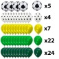 Kit aranjament baloane, tematica fotbal, fundal canvas, latex, folie de aluminiu, 63 piese Kit aranjament baloane, tematica fotbal, fundal canvas, latex, folie de aluminiu, 63 piese