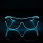 Ochelari party luminosi, fir El Wire cu 3 moduri de iluminare