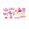 Propsuri petrecere copii, accesorii Photo Booth, set 15 piese diverse accesorii