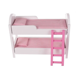 Casa de papusi, din lemn, lumini LED, scara interioara, mansarda, balcon, 14 piese, 90x60x33 cm