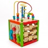 Cub activitati educative, centru multifunctional, 5 in 1, jucarie interactiva din lemn