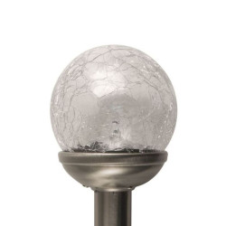 Lampa solara LED Glob cu efect plasma, 8 cm diametru