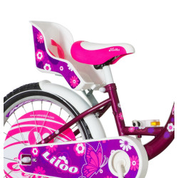 Bicicleta 20 inch, cadru otel, frana V-Brake, scaun de papusi cu centuri, cos, Visitor Liloo