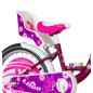 Bicicleta 20 inch, cadru otel, frana V-Brake, scaun de papusi cu centuri, cos, Visitor Liloo