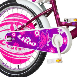 Bicicleta 20 inch, cadru otel, frana V-Brake, scaun de papusi cu centuri, cos, Visitor Liloo
