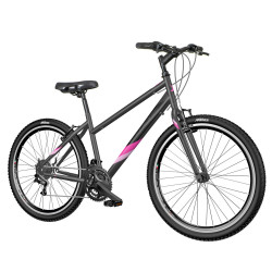 Bicicleta MTB 27.5 inch, cadru otel, 18 viteze Shimano, V-Brake, Explorer Classic, neagra