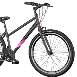 Bicicleta MTB 27.5 inch, cadru otel, 18 viteze Shimano, V-Brake, Explorer Classic, neagra