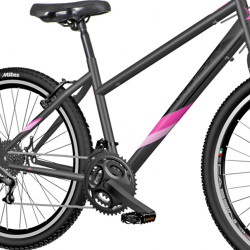 Bicicleta MTB 27.5 inch, cadru otel, 18 viteze Shimano, V-Brake, Explorer Classic, neagra