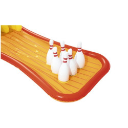 Centru de joaca acvatic pentru copii, multiple jocuri, piscina, tobogan, 435x213x117 cm