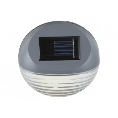 Aplica Solara LED pentru suprafata fixa, diametru 11 cm, Gri