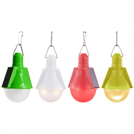 Set 4 bucati lampa decorativa din plastic pentru agatat, LED Solar