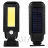 Lampa solara stradala, 100 LED-uri COB, senzor de miscare, lumina neutra, IP65