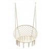 Hamac suspendat, tip fotoliu cu spatar, 53x120 cm, alb, maxim 120 kg