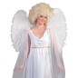 Aripi de inger din pene, 65 cm, costum carnaval, accesoriu sedinta foto, alb Aripi de inger din pene, 65 cm, costum carnaval, accesoriu sedinta foto, alb