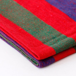 Hamac dublu, 150x200 cm, tija din lemn, bumbac 300 g, capacitate 200 kg