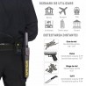 Detector de metale portabil, sensibilitate ridicata, alimentare baterii, negru