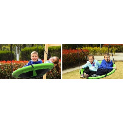 Hamac tip balansoar, leagan cuib de barza, 120 cm, sarcina maxima 160 kg