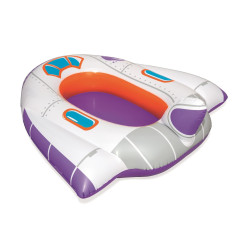 Saltea gonflabila pentru copii, forma nava spatiala, 104x99 cm, multicolor