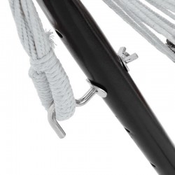 Hamac dublu 200x100 cm, suport metalic, huse depozitare, maxim 150 kg