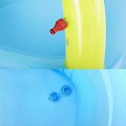 Centru de joaca cu piscina pentru copii, animalute marine, tobogan, 239x206x86 cm