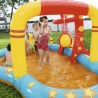 Centru de joaca acvatic pentru copii, multiple jocuri, piscina, tobogan, 435x213x117 cm