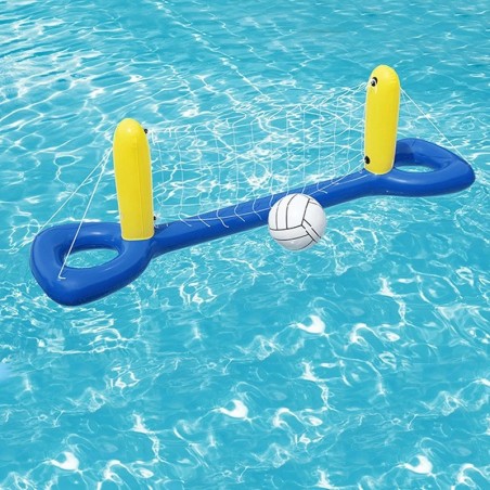 Fileu de volei pentru piscina, minge gonflabila inclusa, 244x64 cm