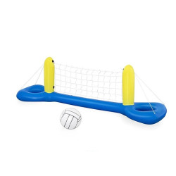 Fileu de volei pentru piscina, minge gonflabila inclusa, 244x64 cm
