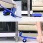 Set pentru ridicat si transportat mobila, 4 role, maneta maner antiaderent, max 150 kg Set pentru ridicat si transportat mobila, 4 role, maneta maner antiaderent, max 150 kg