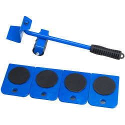 Set pentru ridicat si transportat mobila, 4 role, maneta maner antiaderent, max 150 kg