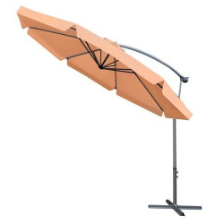 Umbrela de gradina cu stalp, pliabila, impermeabila, reglabila, diametru 350 cm