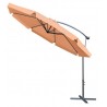 Umbrela de gradina cu stalp, pliabila, impermeabila, reglabila, diametru 350 cm