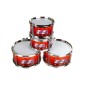 Set 5 tobe jazz pentru copii, tobe muzicale pentru copii 5 ani+, include chimbal, bete si scaun, 57x40x50cm