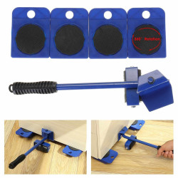 Set pentru ridicat si transportat mobila, 4 role, maneta maner antiaderent, max 150 kg