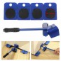 Set pentru ridicat si transportat mobila, 4 role, maneta maner antiaderent, max 150 kg Set pentru ridicat si transportat mobila, 4 role, maneta maner antiaderent, max 150 kg