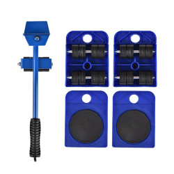 Set pentru ridicat si transportat mobila, 4 role, maneta maner antiaderent, max 150 kg
