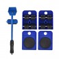 Set pentru ridicat si transportat mobila, 4 role, maneta maner antiaderent, max 150 kg Set pentru ridicat si transportat mobila, 4 role, maneta maner antiaderent, max 150 kg