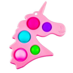 Jucarie POP IT Unicor din silicon, antistres, bule senzoriale, 19x12 cm