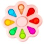 Jucarie antistres tip spinner cu POP IT,  floare cu 8 bule din silicon, 9x9 cm