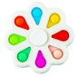 Jucarie antistres tip spinner cu POP IT,  floare cu 8 bule din silicon, 9x9 cm