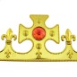 Coroana Rege, pietre colorate aplicate, aurie, lungime 60 cm