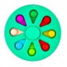 Spinner POP IT multicolor, jucarie cu bule antistres, diametru 9 cm